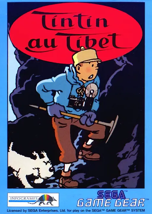 Обложка игры Tintin in Tibet